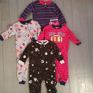 Carters footless fleece pajamas